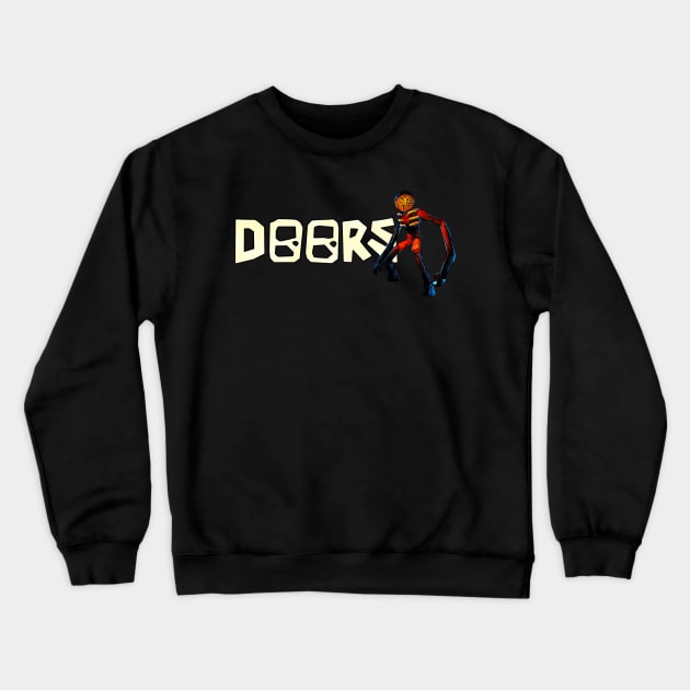 Figure -  The Nightmare Entity From Doors Crewneck Sweatshirt by Atomic City Art